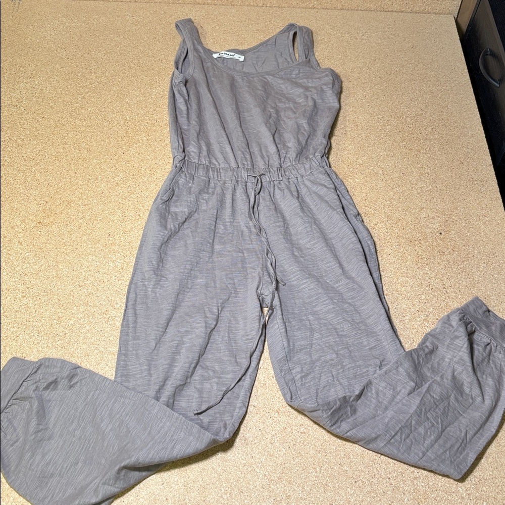 Three Bird Nest Gray Sleeveless Jumpsuit